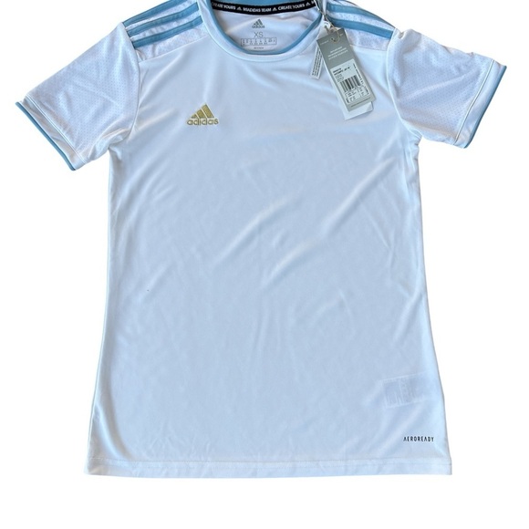 adidas Other - Adidas Mens White and Blue Shirt